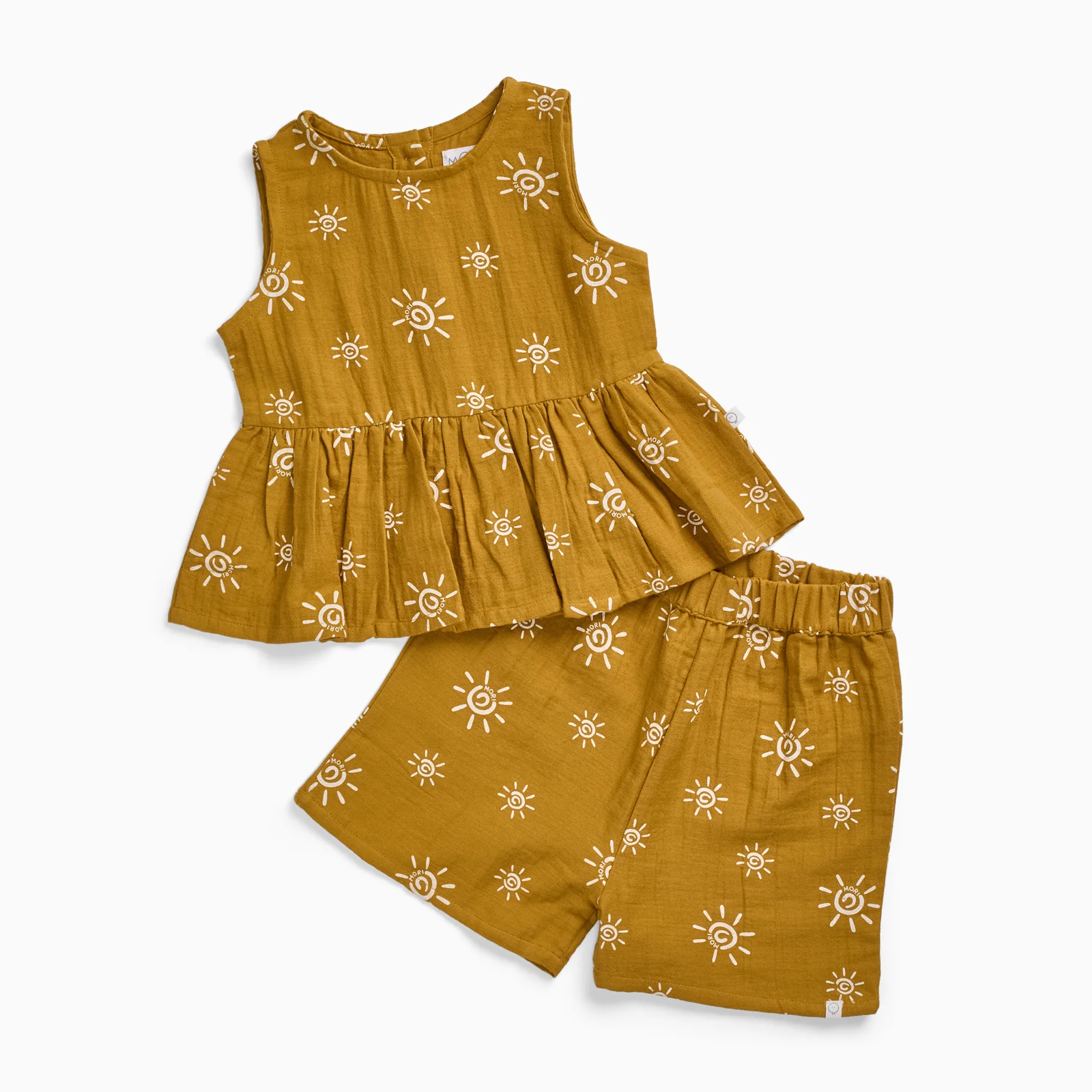 Sunshine Muslin Top & Shorts Outfit