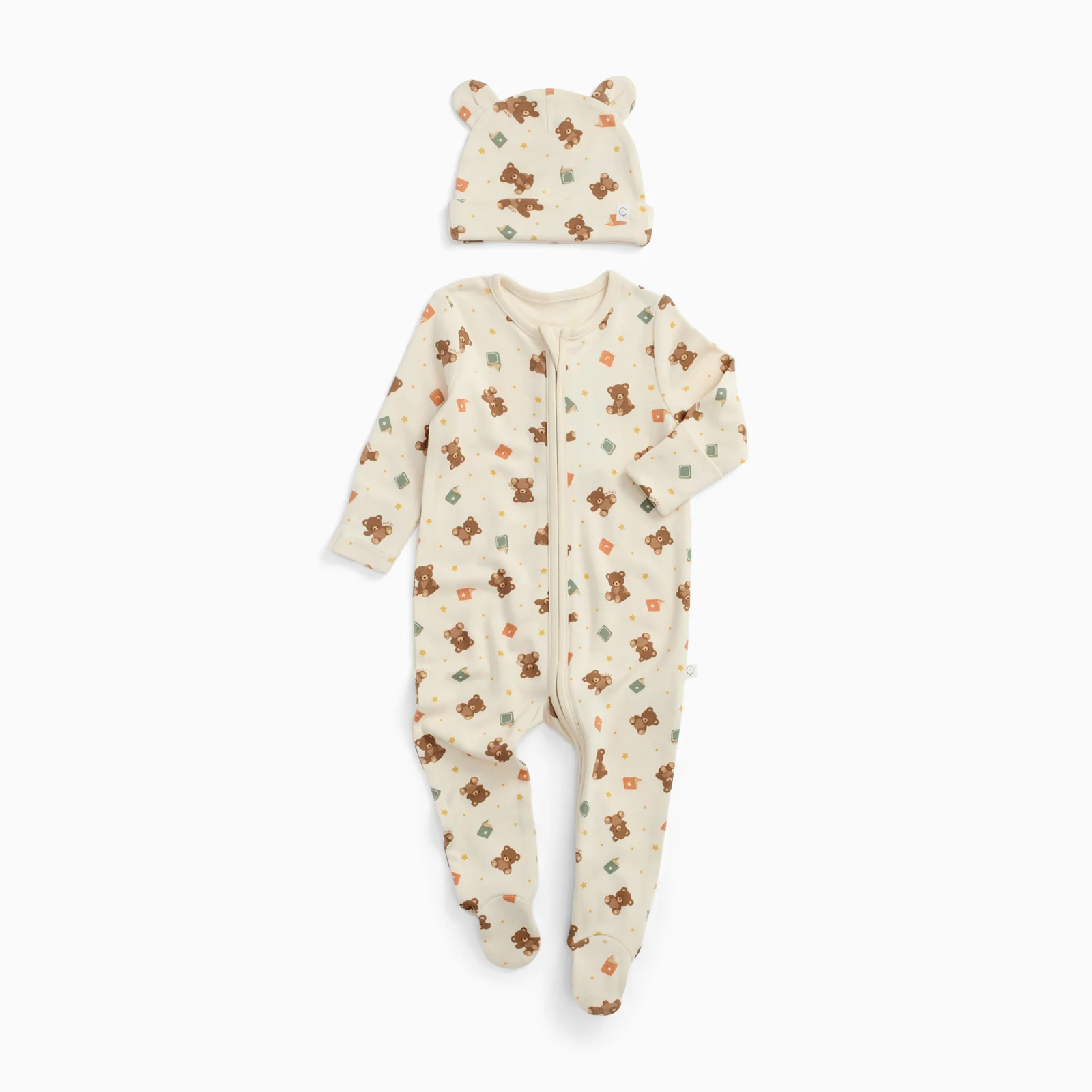 Teddy Bear Clever Zip Sleepsuit & Hat