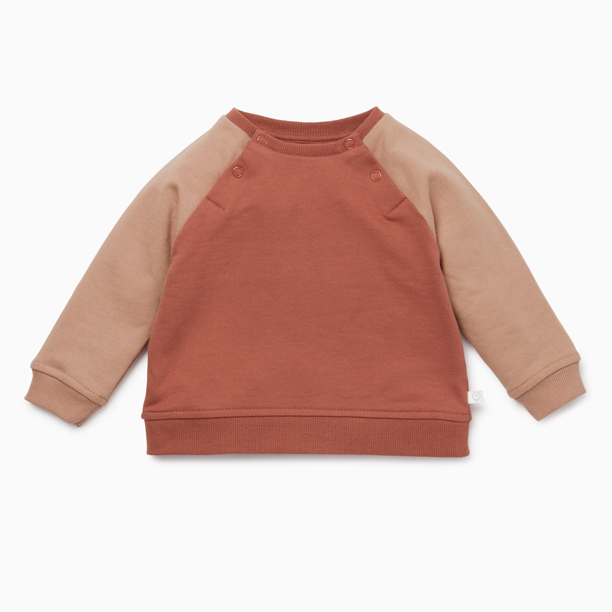 Terracotta Raglan Sweatshirt & Jogger Set - Image 2