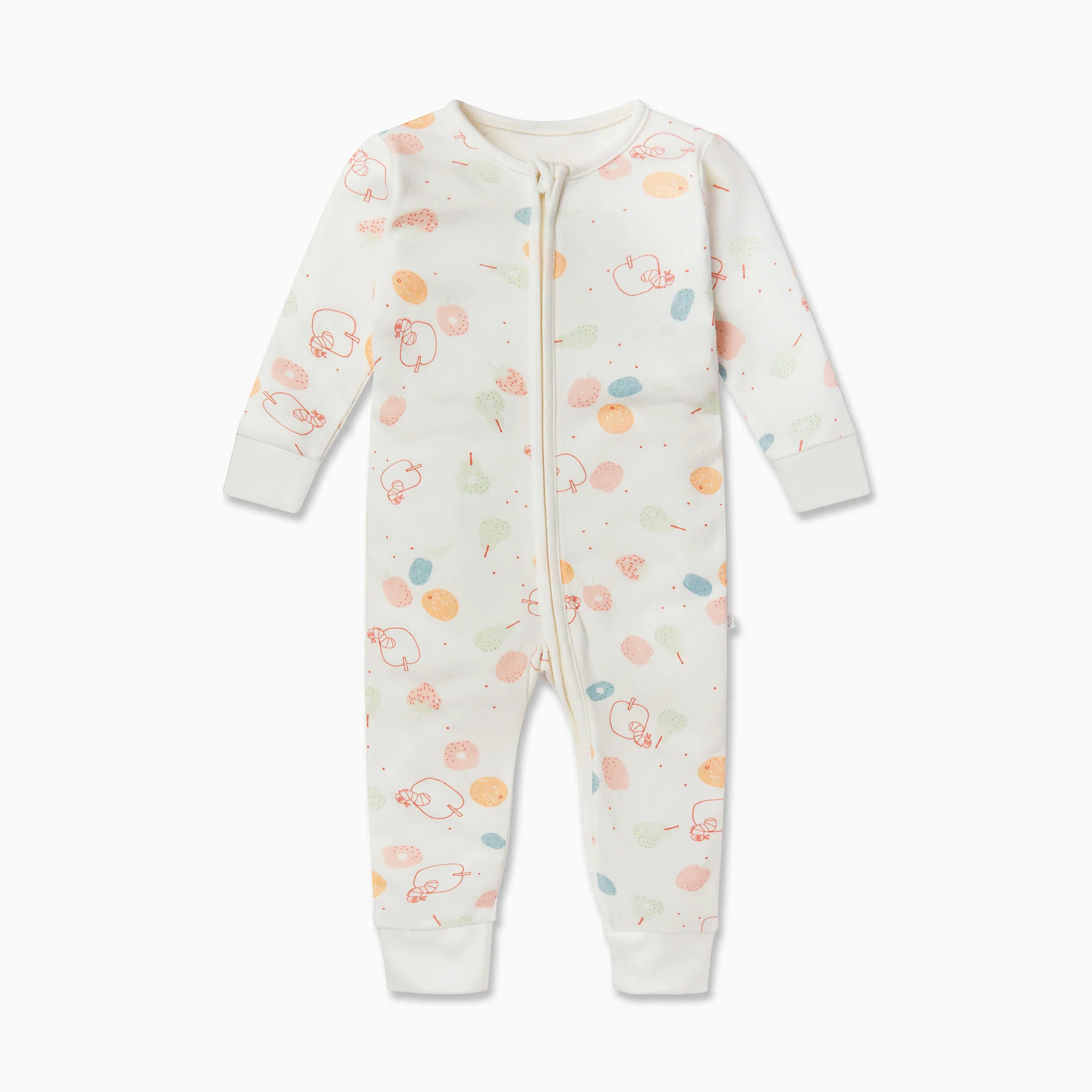 The Very Hungry Caterpillar Printed Zip-Up Sleepsuit - Image 4