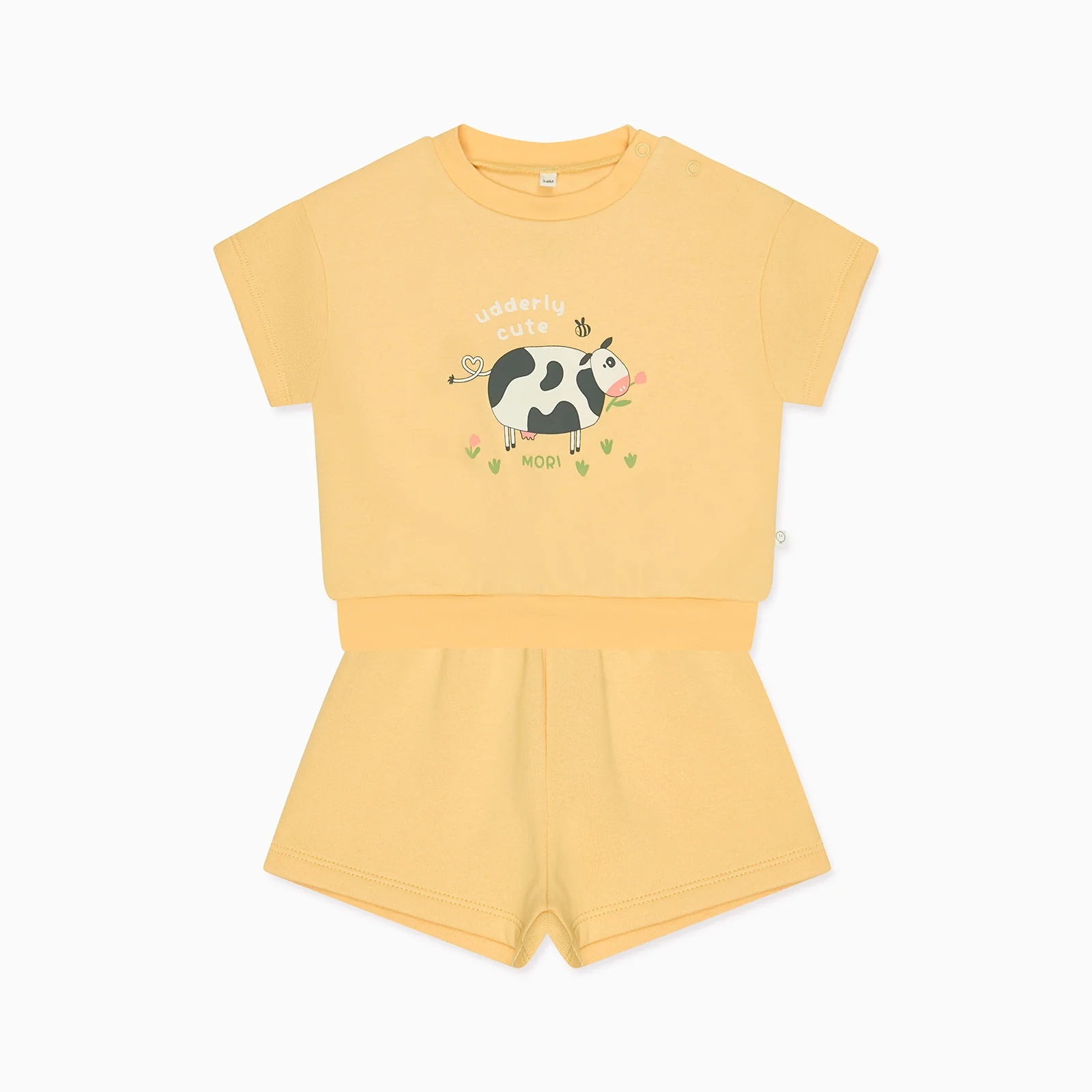 Udderly Cute Short Sleeve Sweatshirt & Shorts Outfit - Image 4