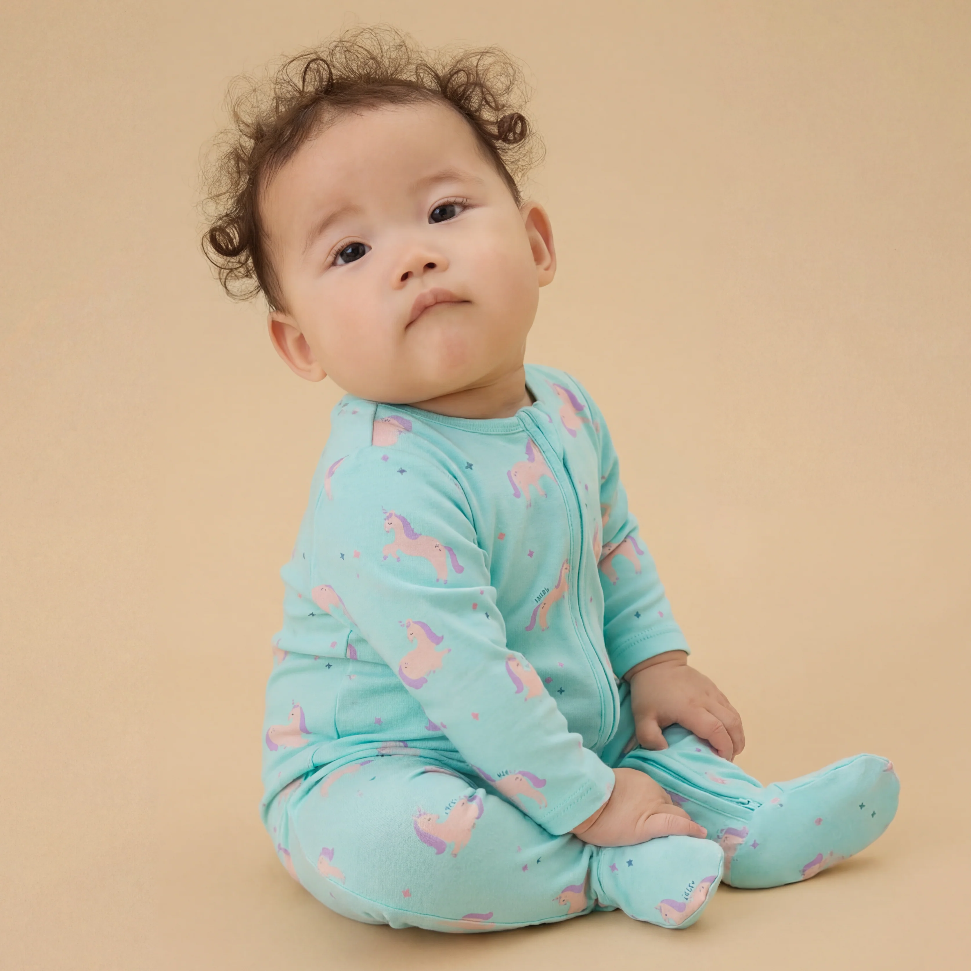 Unicorn Dreams Clever Zip Sleepsuit