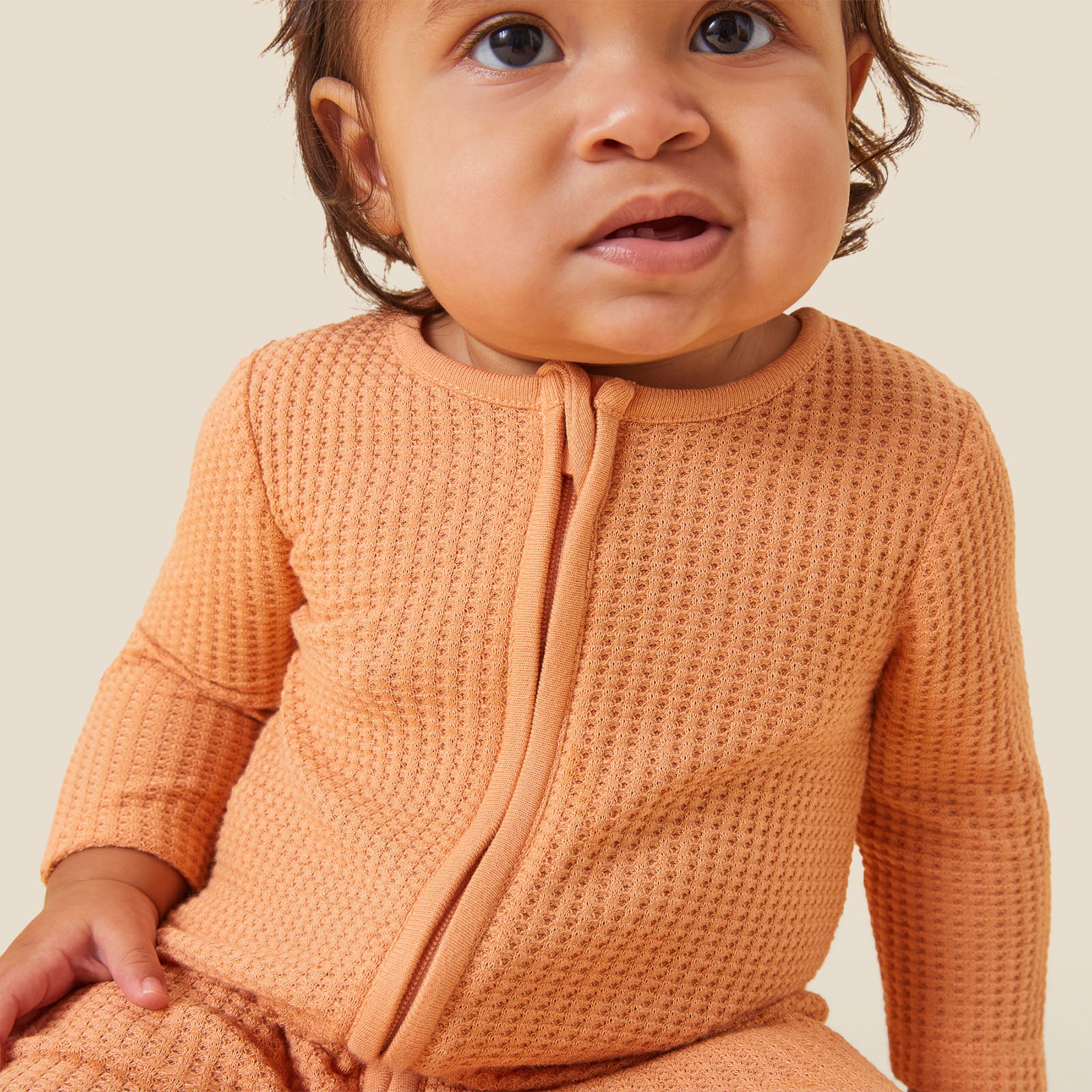 Waffle Clever Zip Sleepsuit - Image 8