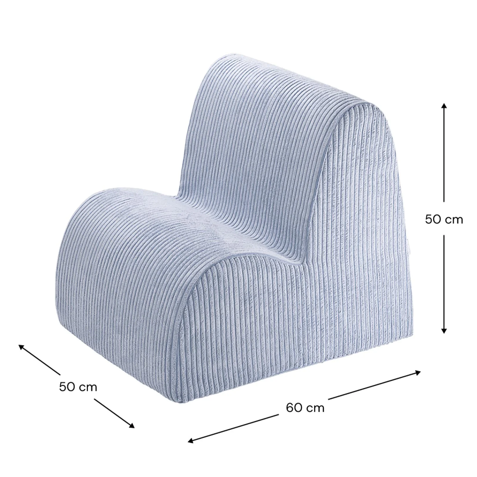 Wigiwama Blueberry Blue Cloud Chair - Image 4