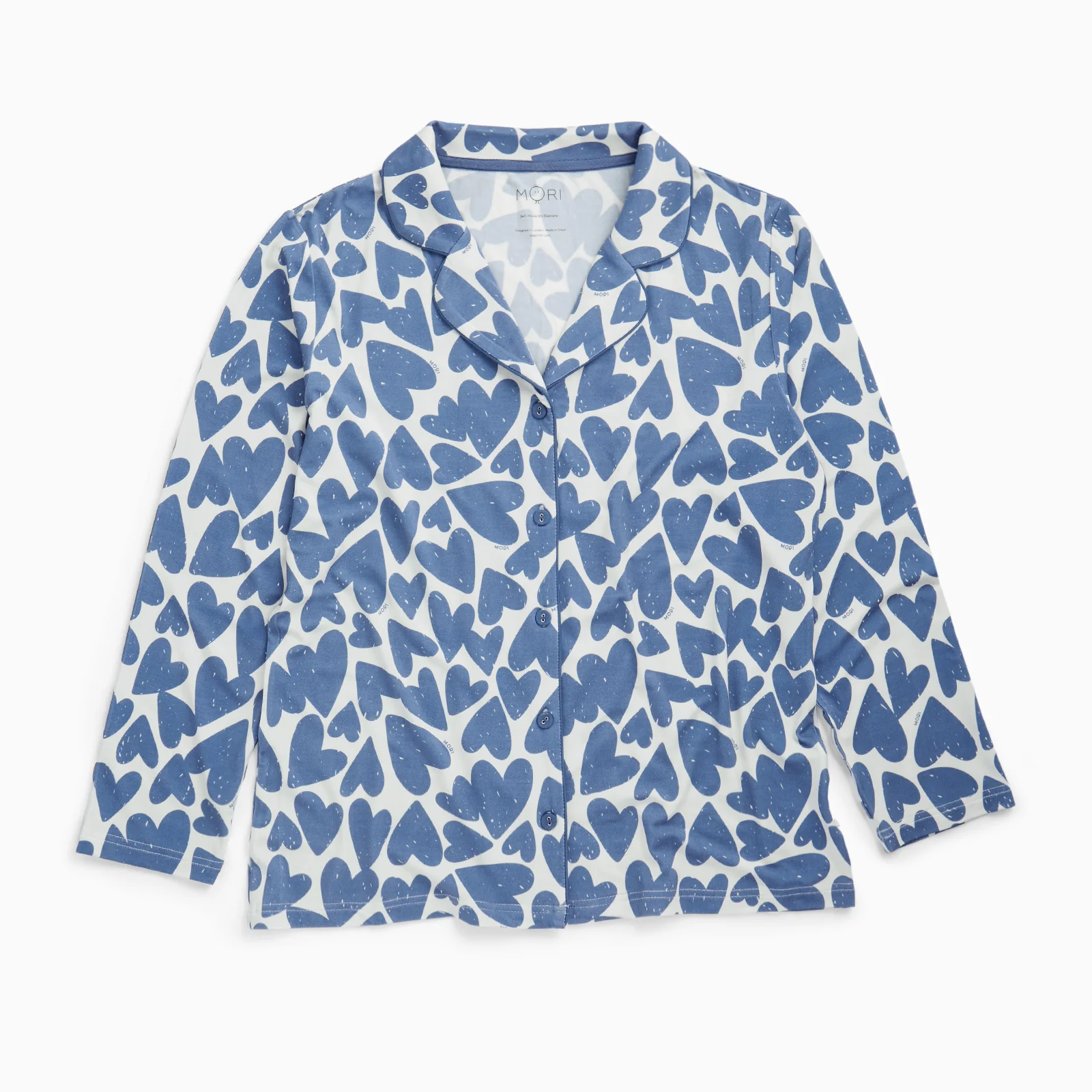 Women's Blue Hearts Pyjamas - Image 4