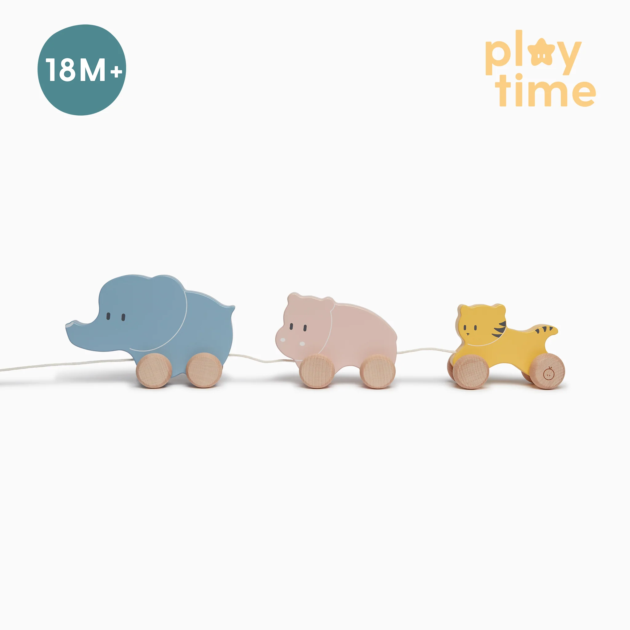 Wooden Animal Pull Along Toy - Image 2