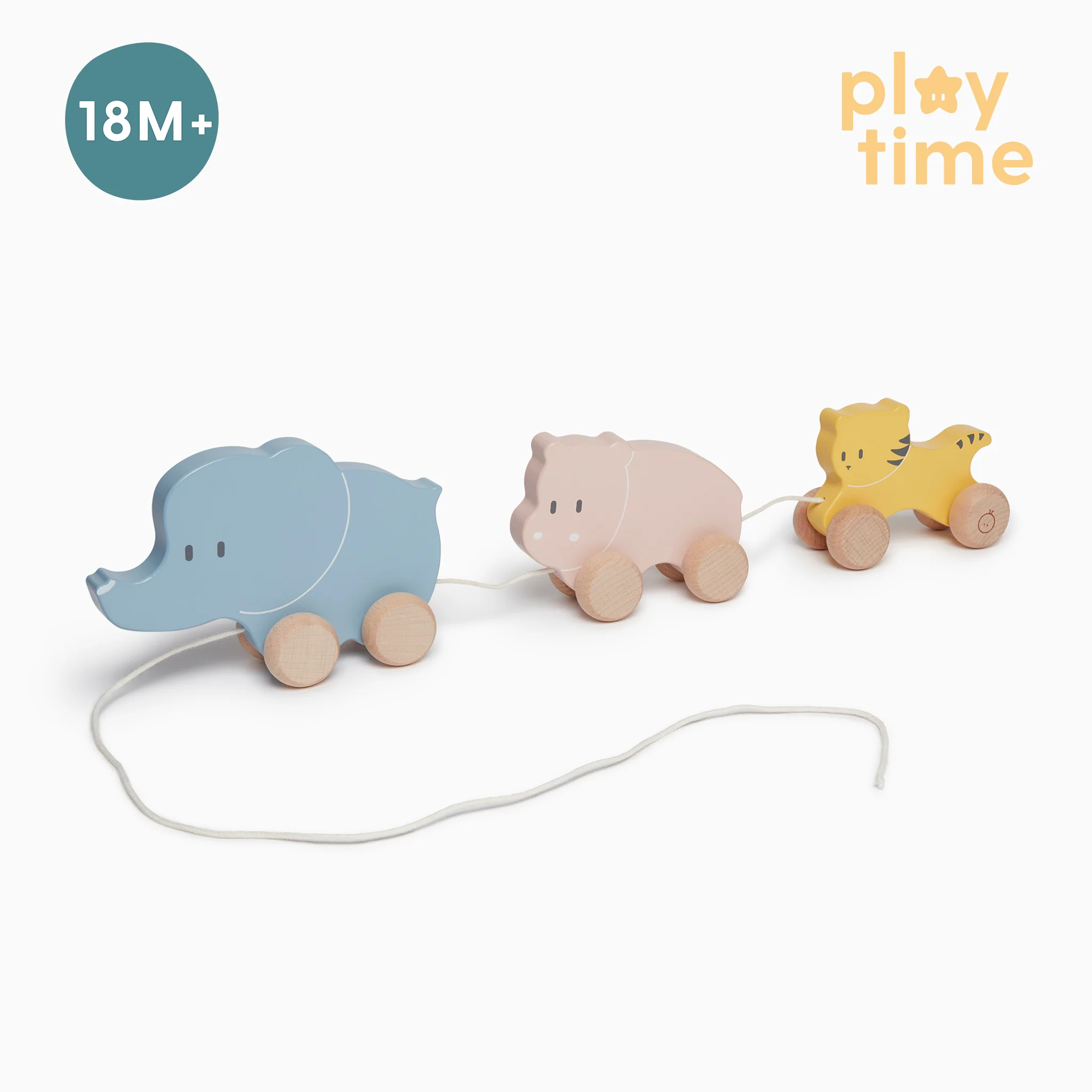 Wooden Animal Pull Along Toy - Image 4