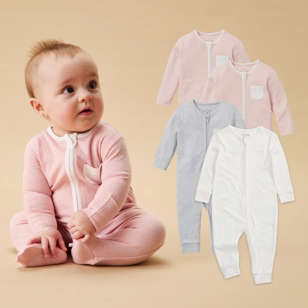 Clever Zip Sleepsuit 4 Pack - Image 3